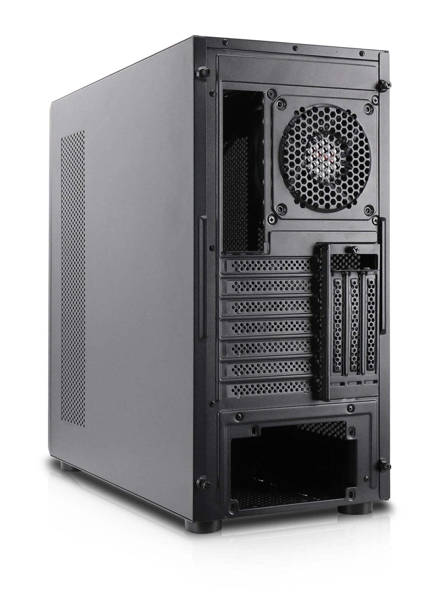 Rosewill Helium NAS Black ATX Mid Tower Computer Case, Mesh Panel, 4X 140mm PWM Fan, Ideal for DIY NAS, Media Servers, or Small Business Applications