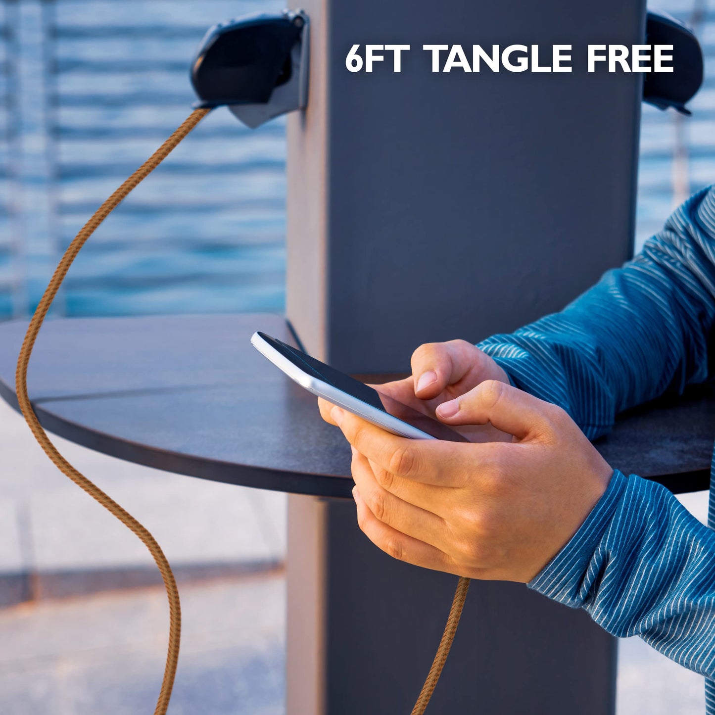 *Celltronix MCX Titanium 6FT Fast Charging Tangle Free Heavy Duty USB Cable with Type-C to Type-C Connectors. Built to Last! Includes Sync+Charge