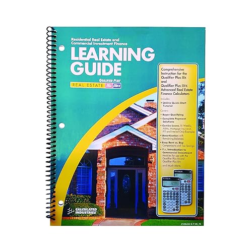 Calculated Industries 2128 Qualifier Plus Training Program Workbook for Qualifier Plus IIIx and IIIfx Real Estate Finance Calculators | 3 Modules