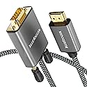 BlueRigger 10FT HDMI to VGA Cable (1080P, 60Hz) - Compatible with Desktop, Laptop, Monitor, Projector, HDTV