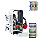 Tideal Universal Games Storage Tower Pro - for Up to 18 Games - with Controller Holder for up to 4 Gamepads - Gaming Accessories for PS5, PS4, PS3