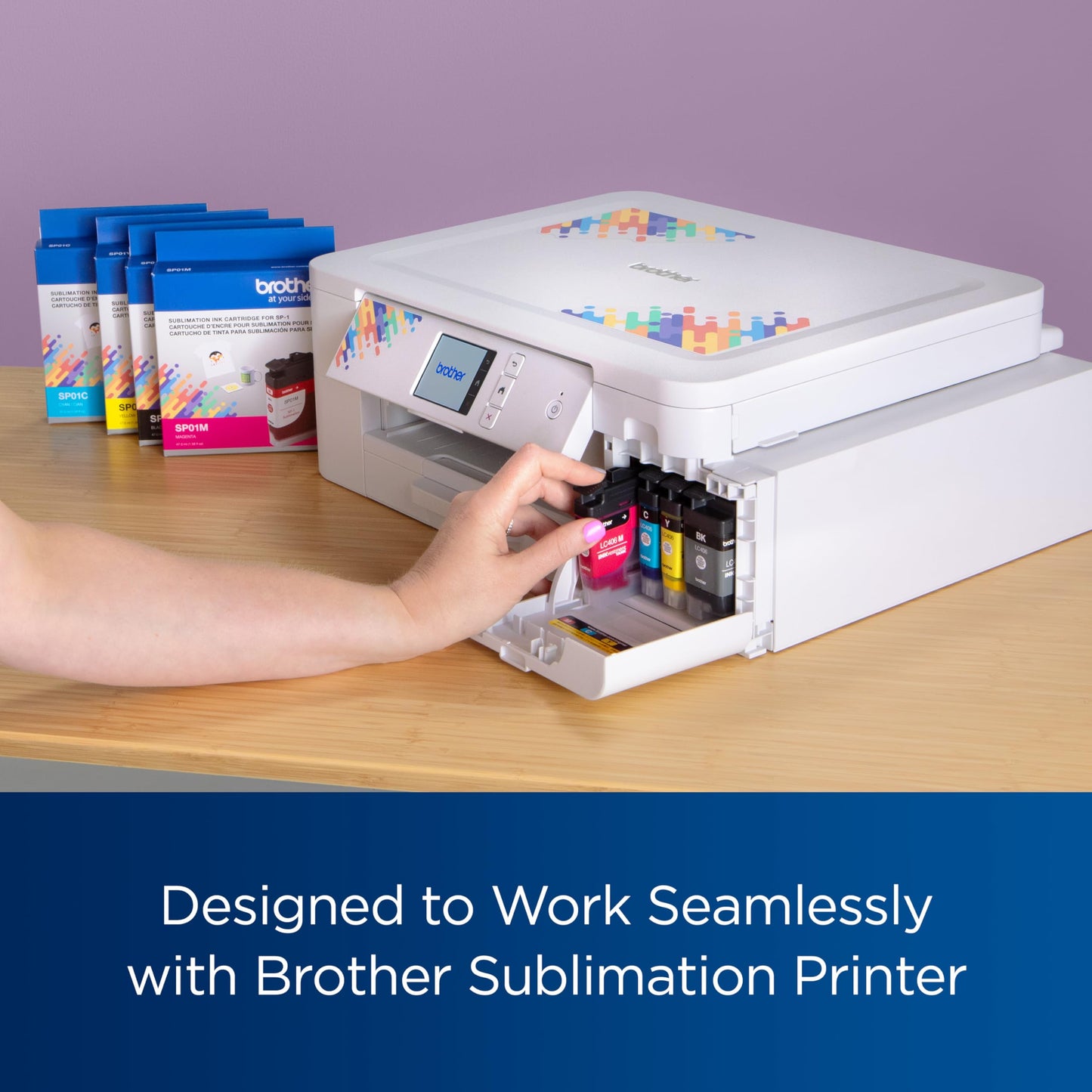 Brother SP01YS Sublimation Ink Cartridge, Yellow, Genuine