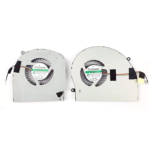 BestPartsCom and GPU Cooling Fan Compatible for Dell Alienware 17 R4 17 R5 Series Game Laptop 0RVTXY 036CV9 BestPartsCom GPU Fan Pair Fan