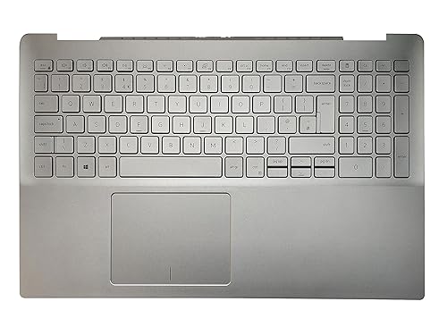 UK Keyboard with Palmrest Cover Compatible for Dell Inspiron 15-5584 5590 5591 5593 5594 5598 Backlit