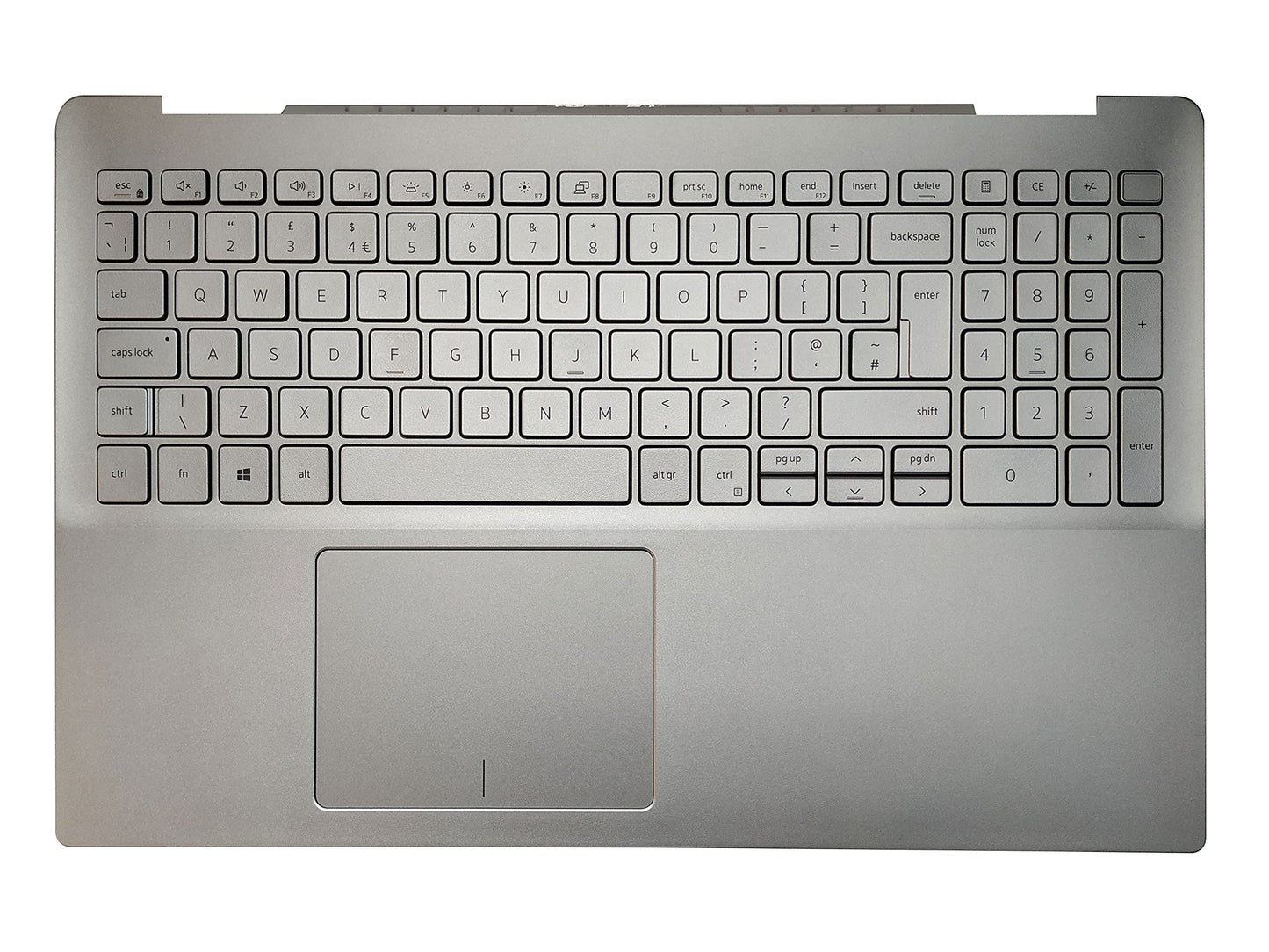UK Keyboard with Palmrest Cover Compatible for Dell Inspiron 15-5584 5590 5591 5593 5594 5598 Backlit