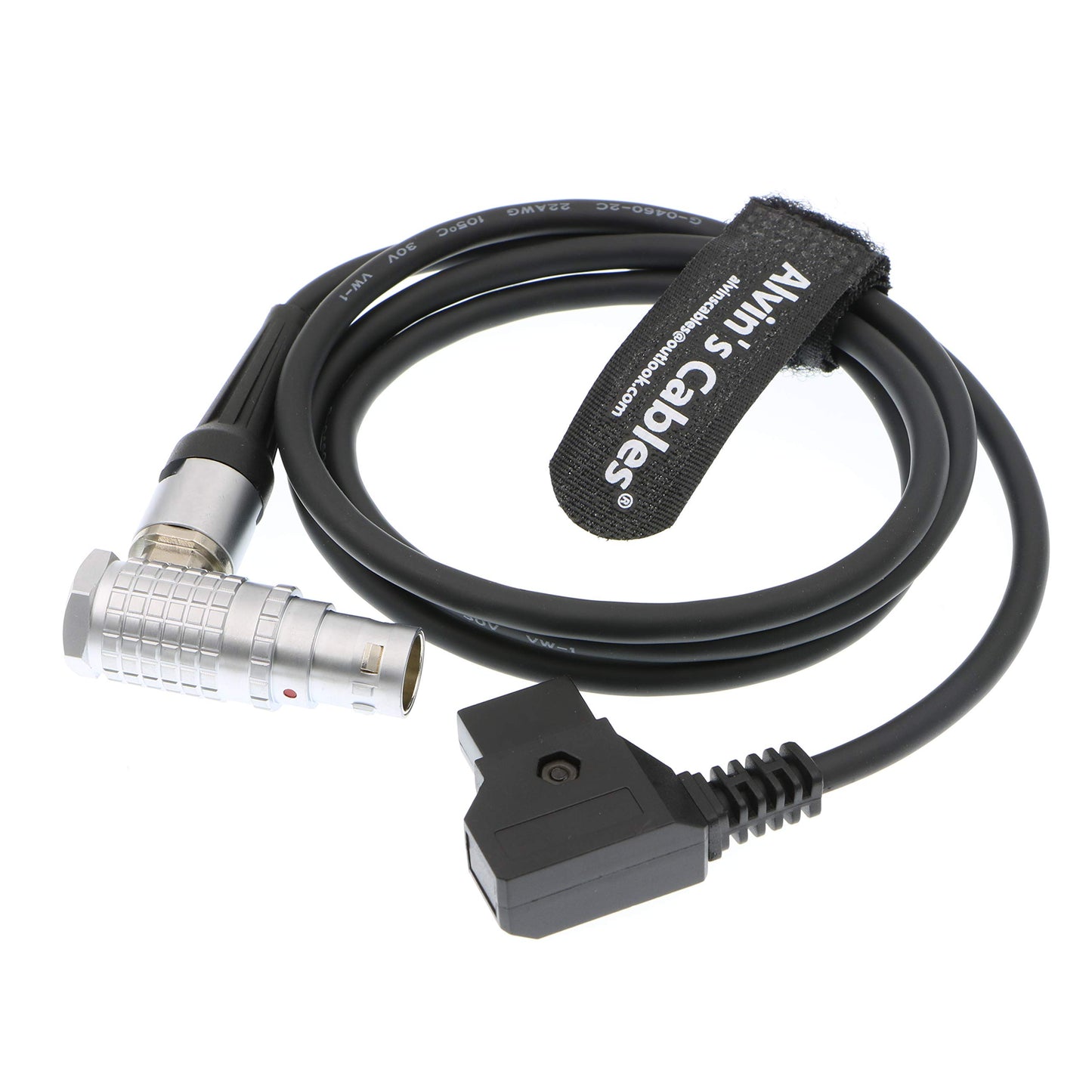 Alvin's Cables Arri Alexa Mini Camera Power Cable 2B Right Angle 8 Pin Female to D Tap