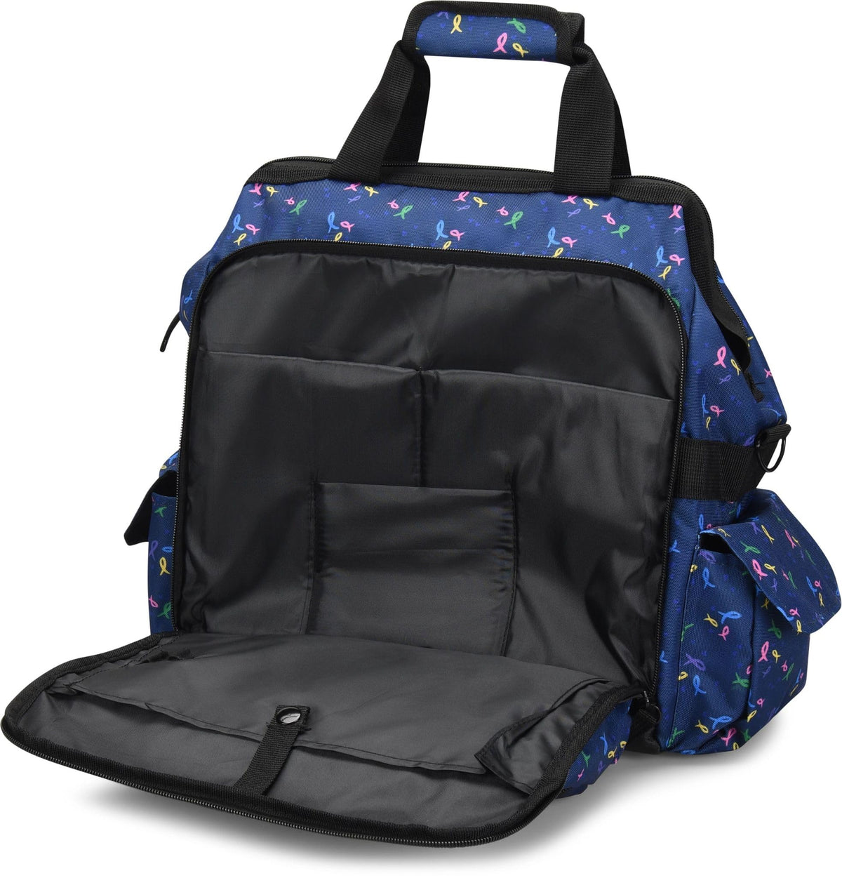 Nurse Mates Ultimate Nursing Bag | Multiple Compartments | Laptop Pocket | Durable Zippers | Ribbon Hearts