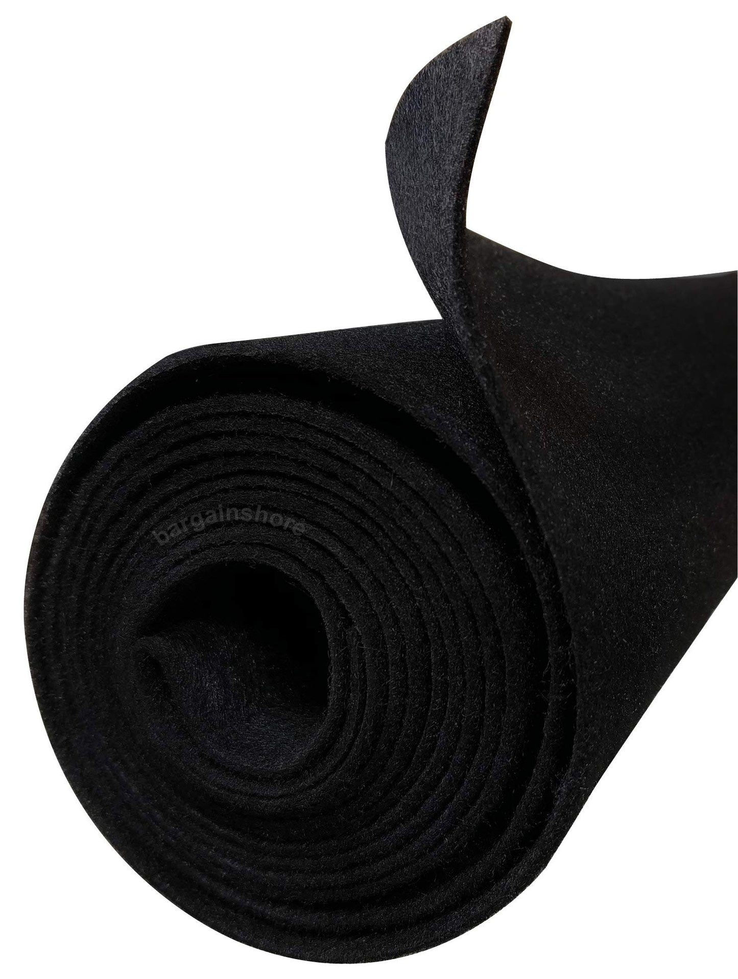 Polymat Audio 3ft * 48" Wide Black Sub Woofer Speaker Box Enclosure Carpet and Trunk Latex Backed Liner 36"x48"