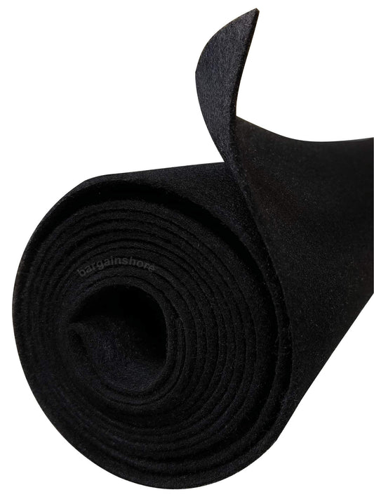 Polymat Audio 3ft * 48" Wide Black Sub Woofer Speaker Box Enclosure Carpet and Trunk Latex Backed Liner 36"x48"