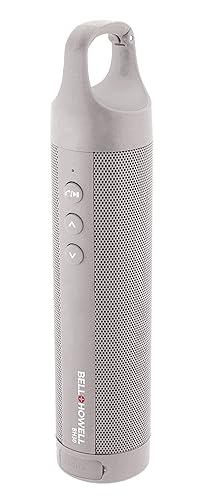 Bell+Howell BH30-S Slimline Waterproof Clip-On Bluetooth Speaker,Silver