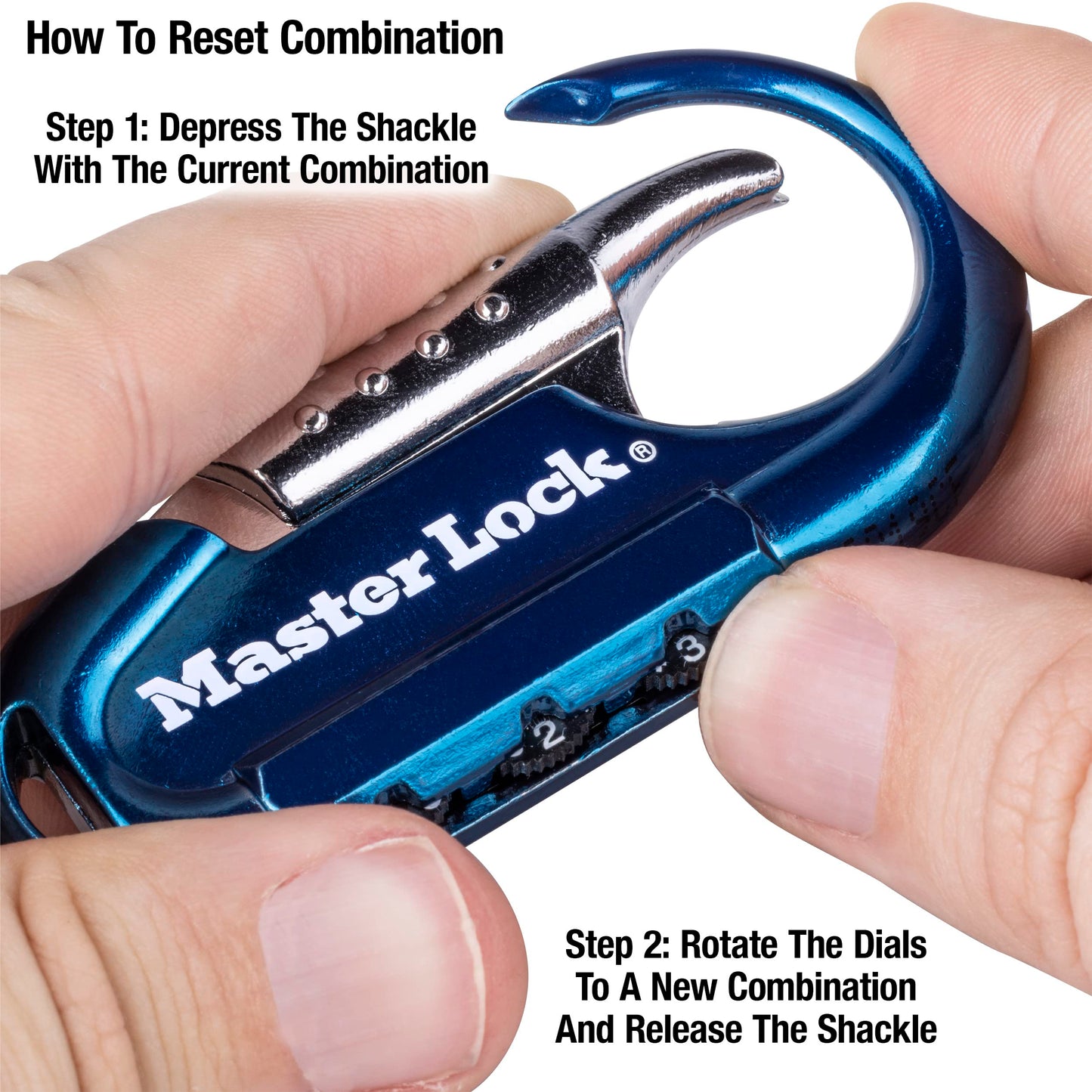 Master Lock 1548DCM Backpack Lock, Set Your Own Combination Lock, Colors May Vary