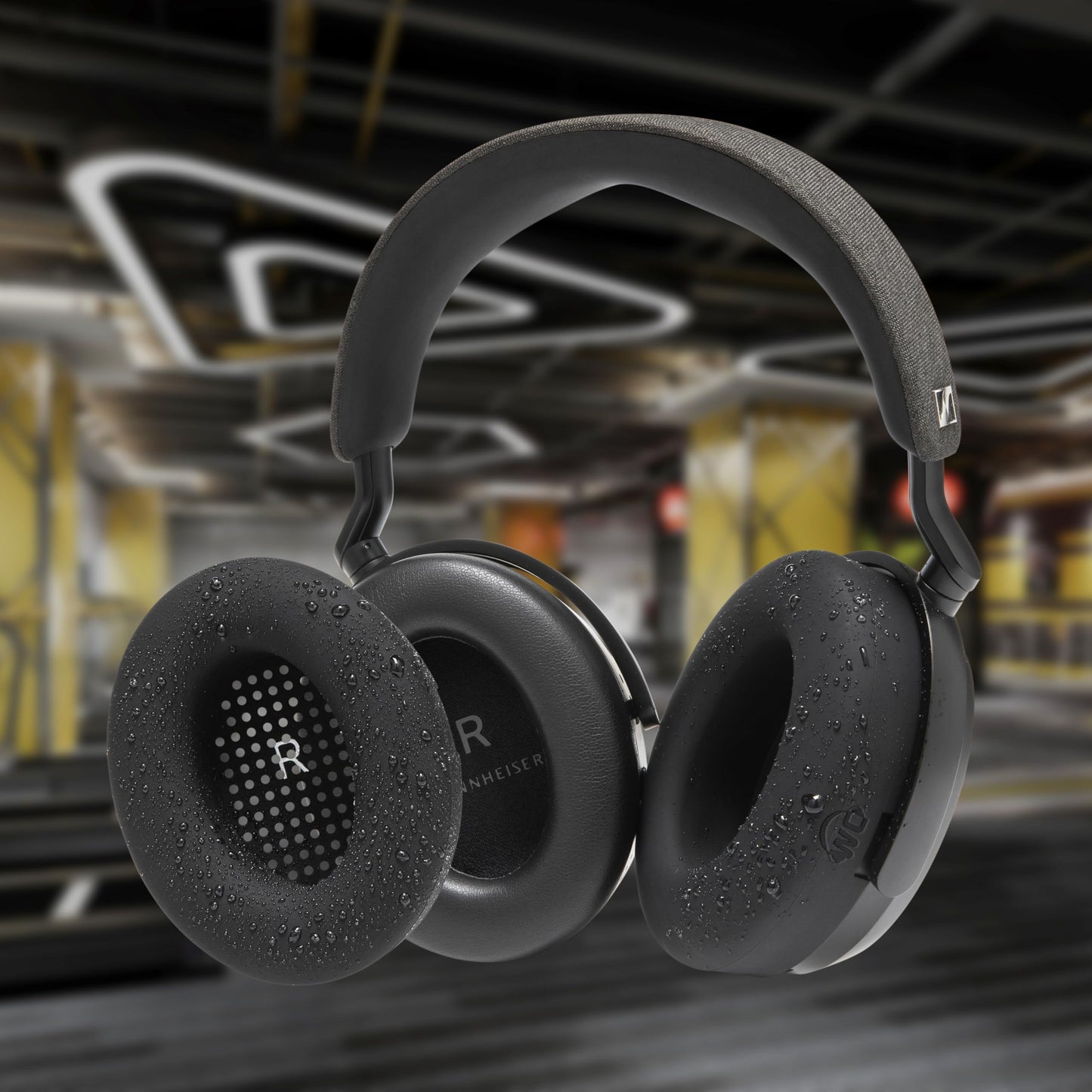 WC SweatZ Momentum 4 - Patented Earpad Covers for Sennheiser Momentum 4 Wireless Over Ear Headphones by Wicked Cushions | Sweatproof & Easily Washable