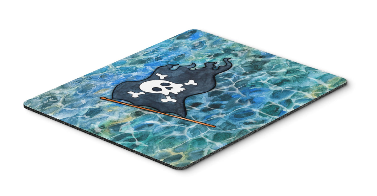 Caroline's Treasures BB5342MP Pirate Flag Mouse Pad, Hot Pad or Trivet for Home Office Gaming Working Computers Laptop Mouse Mat,Washable Large