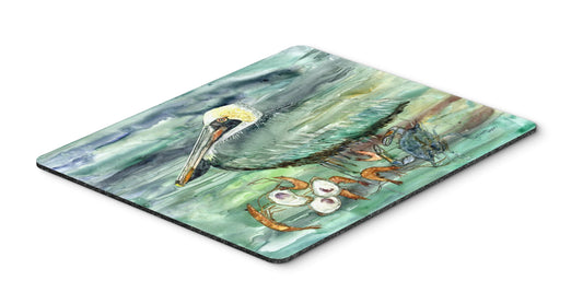 Caroline's Treasures 8978MP Watery Pelican, Shrimp, Crab and Oysters Mouse Pad, Hot Pad or Trivet for Home Office Gaming Working Computers Laptop