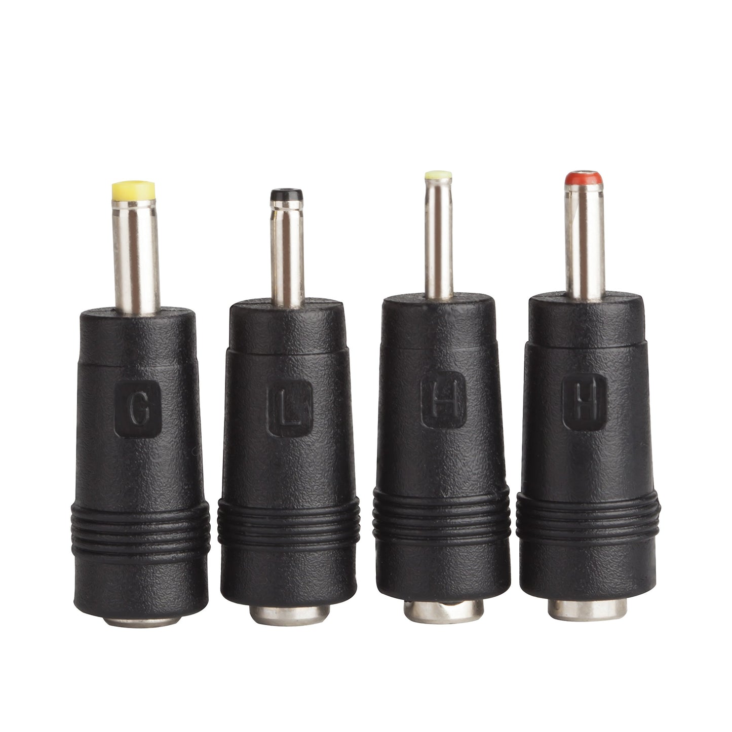 DC Plugs for Small Electronics and Devices Universal 5.5X2.1mm Jack to 4 Plugs 4.0X1.7mm, 3.5X1.35mm, 3.0X1.1mm, 2.5X0.7mm with 1x Cable 5.5X2.1mm