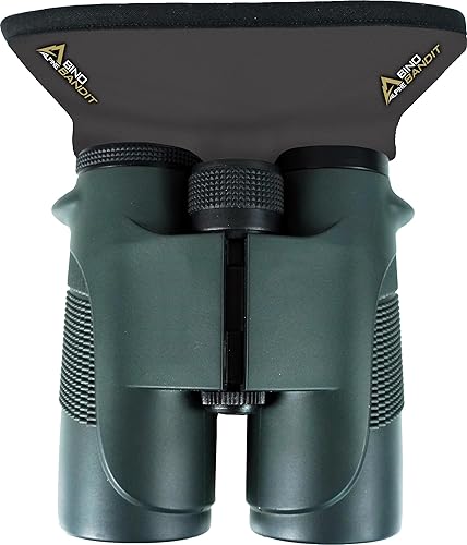 Slicker Bino Bandit - Blocks Glare, Improves Visual Acuity and Reduces Eye Fatigue. FITS All Binoculars, Charcoal