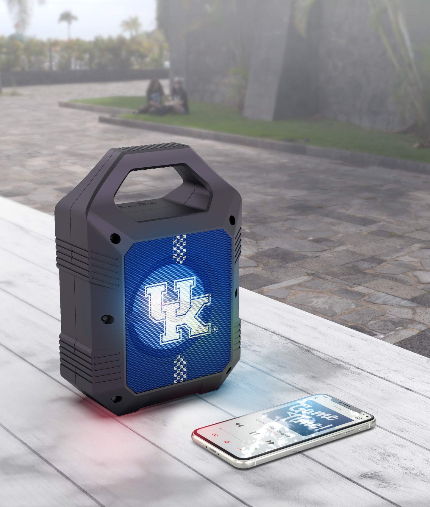 SOAR NCAA ShockBox XL LED Wireless Bluetooth Speaker, Kentucky Wildcats