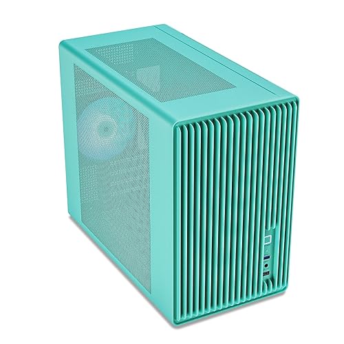 Vetroo M06 Micro-ATX/Mini-ITX Gaming PC Case, Compact High Airflow Mesh Mid Tower, Supports 5×120mm Fans & 240mm Liquid Cooling, GPU Up to 355mm