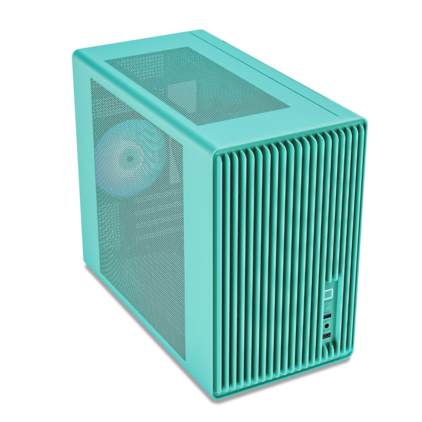 Vetroo M06 Micro-ATX/Mini-ITX Gaming PC Case, Compact High Airflow Mesh Mid Tower, Supports 5×120mm Fans & 240mm Liquid Cooling, GPU Up to 355mm
