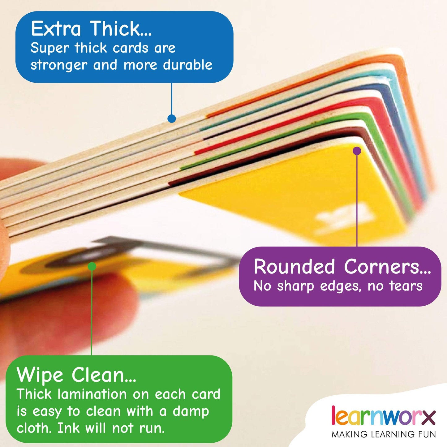 LearnWorx 101 Baby Flash Cards for Toddlers Ages 1–3 – Award-Winning First Words & Numbers Learning Cards, Speech & Play Toy for Preschool Kids