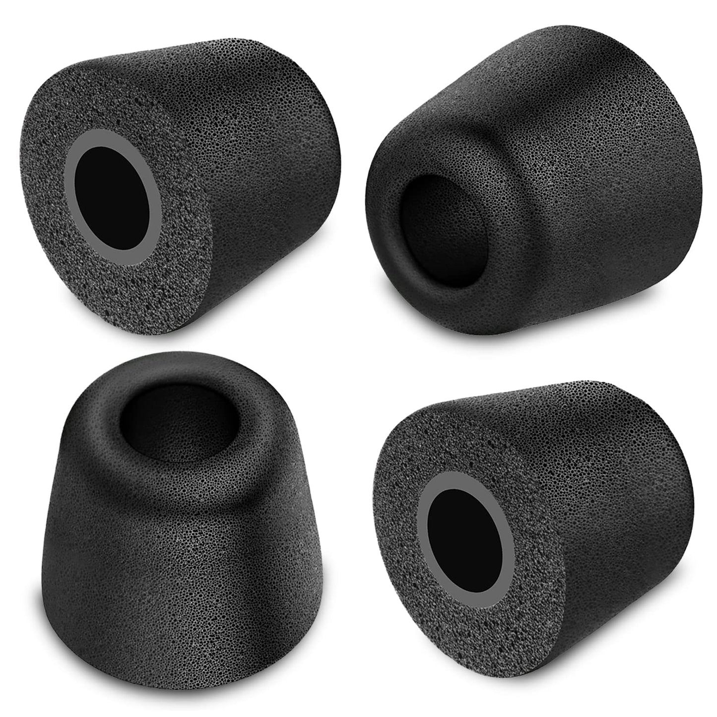 [6 Pairs] Earphone Tips New bee 12pcs Replacement Earbud Tips Blocking Out Ambient Noise Memory Foam Earbuds Inner 4.9mm for in-Ear Headphones