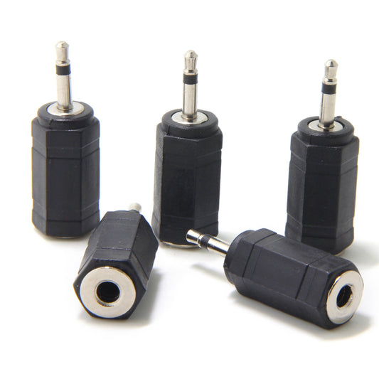 2.5mm to 3.5mm Adapter, Ancable 5-Pack 2.5mm Mono Plug to 3.5mm Mono Jack Adapter for Logitech Harmony Hub and IR Blaster, IR Emitter Extenders, IR
