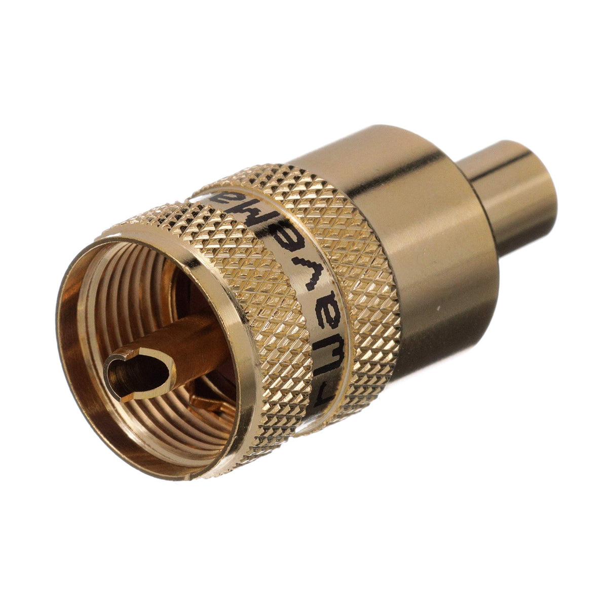 Seachoice PL258 Adapter, Gold, VHF Cable Antenna Connector