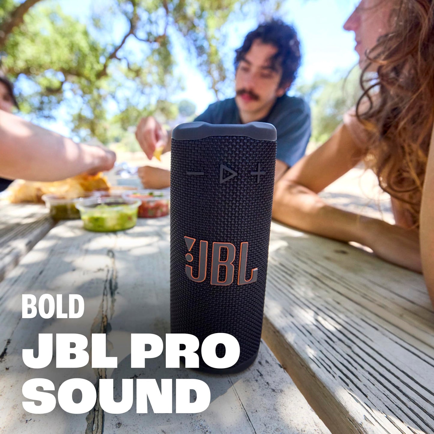 JBL Grip - Compact Bluetooth Speaker with Bold JBL Pro Sound and Ambient Light, up to 14 Hours of Playtime, Water, Dust and Drop-Proof (IP68),
