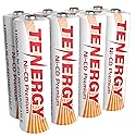 Tenergy AA Premium NiCd Rechargeable Batteries 1100mAh 1.2V Battery Pack for Solar Lights, Garden Lights, 8 Count