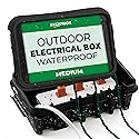 SockitBox - The Original Weatherproof Connection Box - Indoor & Outdoor Electrical Power Cord Enclosure for Timers, Extension Cables, Transformers