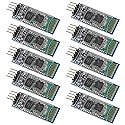 ACEIRMC 10pcs HC-06 RS232 4 Pin Wireless Bluetooth Serial RF Transceiver Module Bi-Directional Serial Channel Slave Mode for Arduino