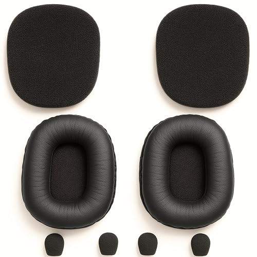 Ear Cushions Kit Made for BlueParrott B450 XT - Extra-Thick Memory-Foam Cushion for All Day Comfort Restores Original Headset Comfort - Ideal for High