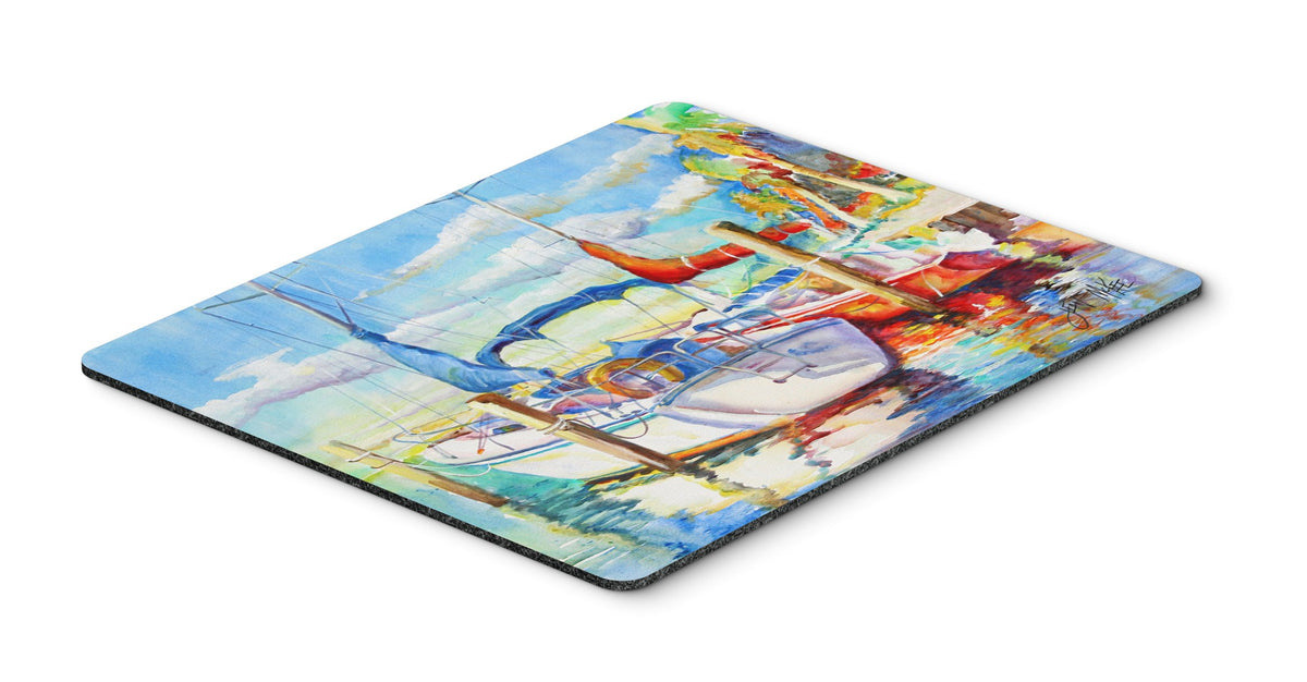 Caroline's Treasures JMK1088MP Towering Q Sailboat Mouse Pad, Hot Pad or Trivet, Large, Multicolor
