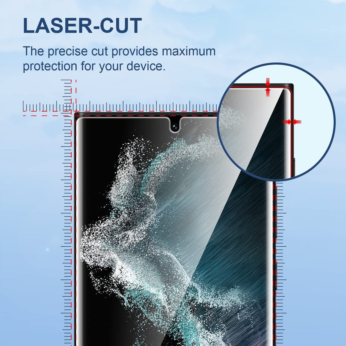 LK 3 Pack for Samsung Galaxy S22 Ultra Screen Protector, Soft TPU Protector