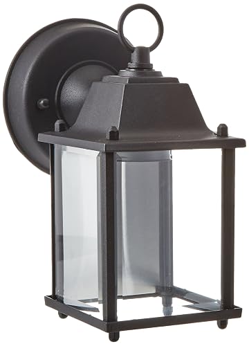 Trans Globe Lighting 40455 BK Outdoor Patrician 8" Wall Lantern, Black