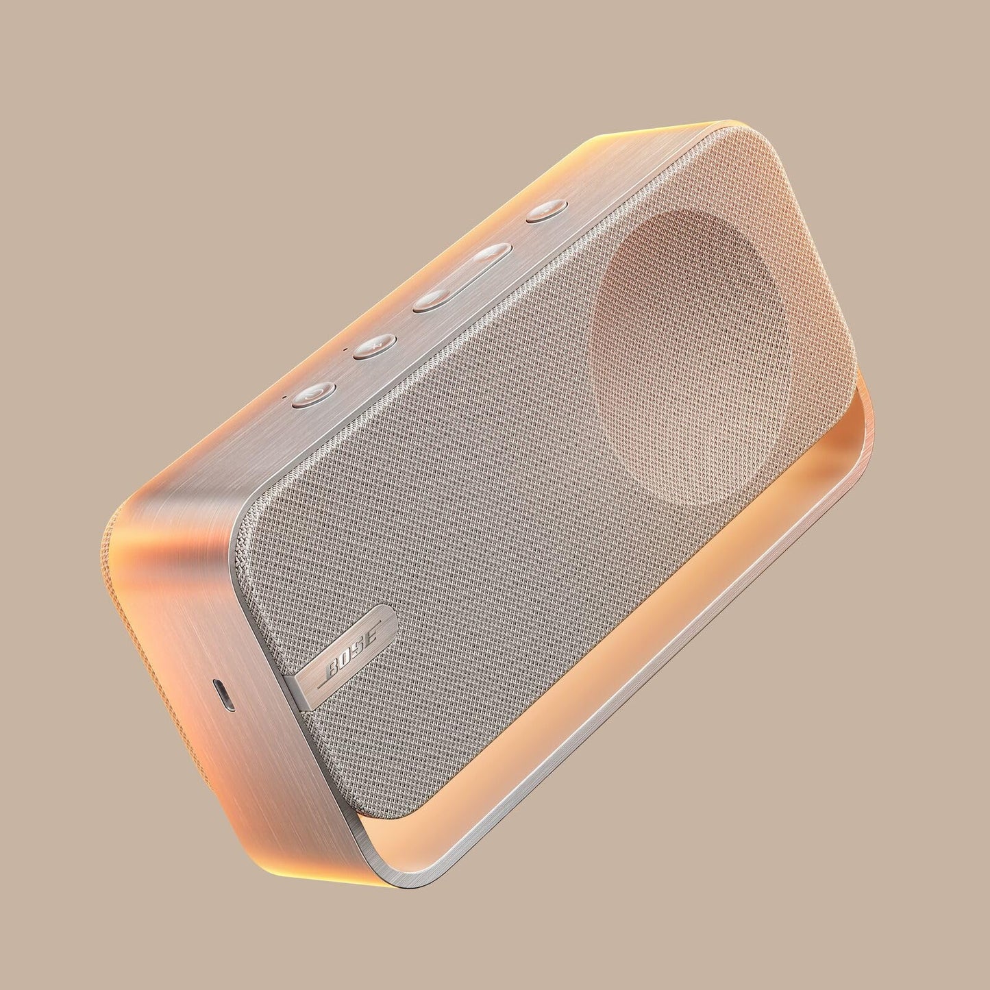 Bose SoundLink Home Speaker, Premium, Portable and Wireless Bluetooth Bookshelf Speaker, Up to 9 Hours Battery Life, Light Silver