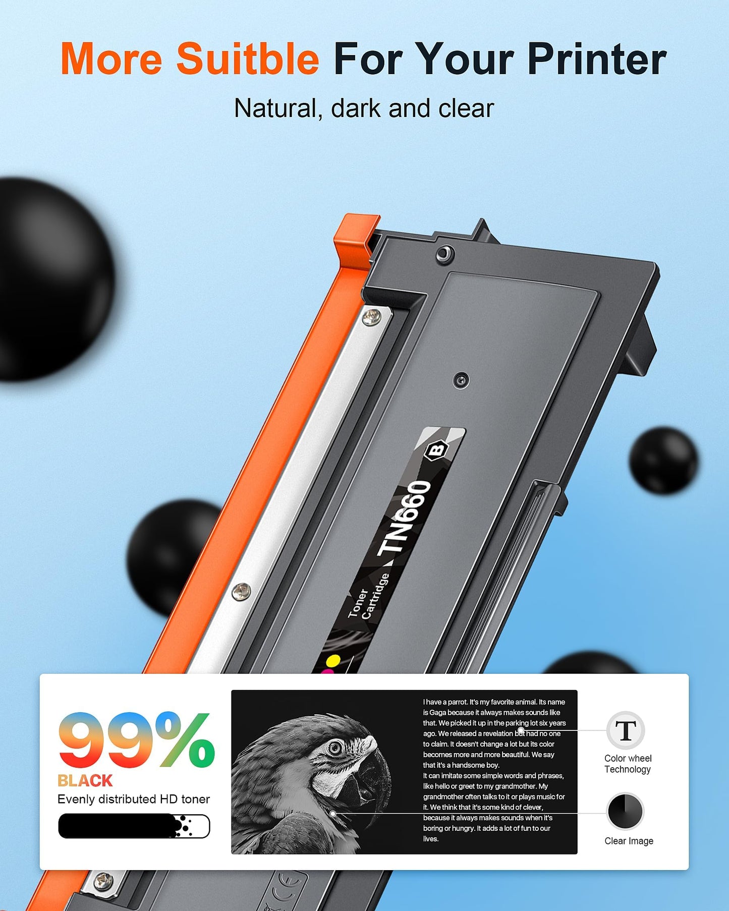 E-Z Ink Pro Compatible TN660 Toner Cartridge Replacement for Brother TN-660 TN660 TN630 High Yield to Use with HL-L2380DW HL-L2320D HL-L2340DW