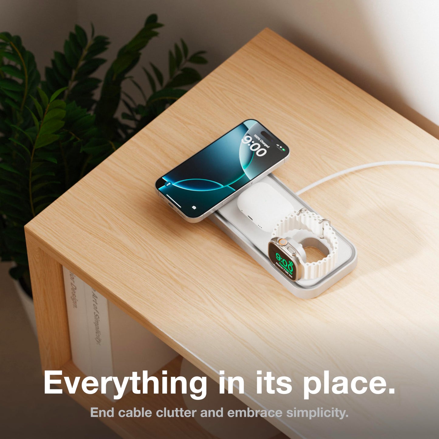 NOCO XGrid XDP3: 3-in-1 Wireless Charging Pad - Charging Station for iPhone, Apple Watch, and AirPods - MagSafe Compatible, Qi2 Certified - Includes