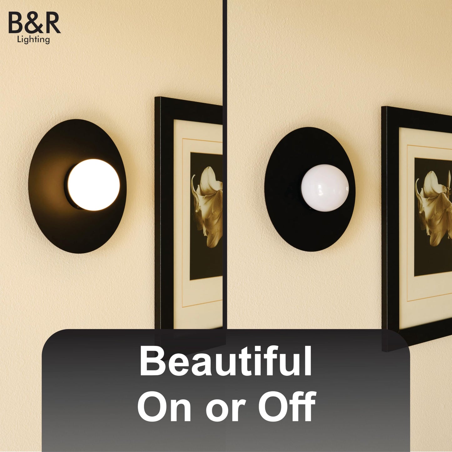 B&R Lighting Wireless Battery Operated Wall Sconce Light (2 Pack)- Magnetic and Rechargeable Wall Lights with Remote - 10,000 mAh Battery, Lighting