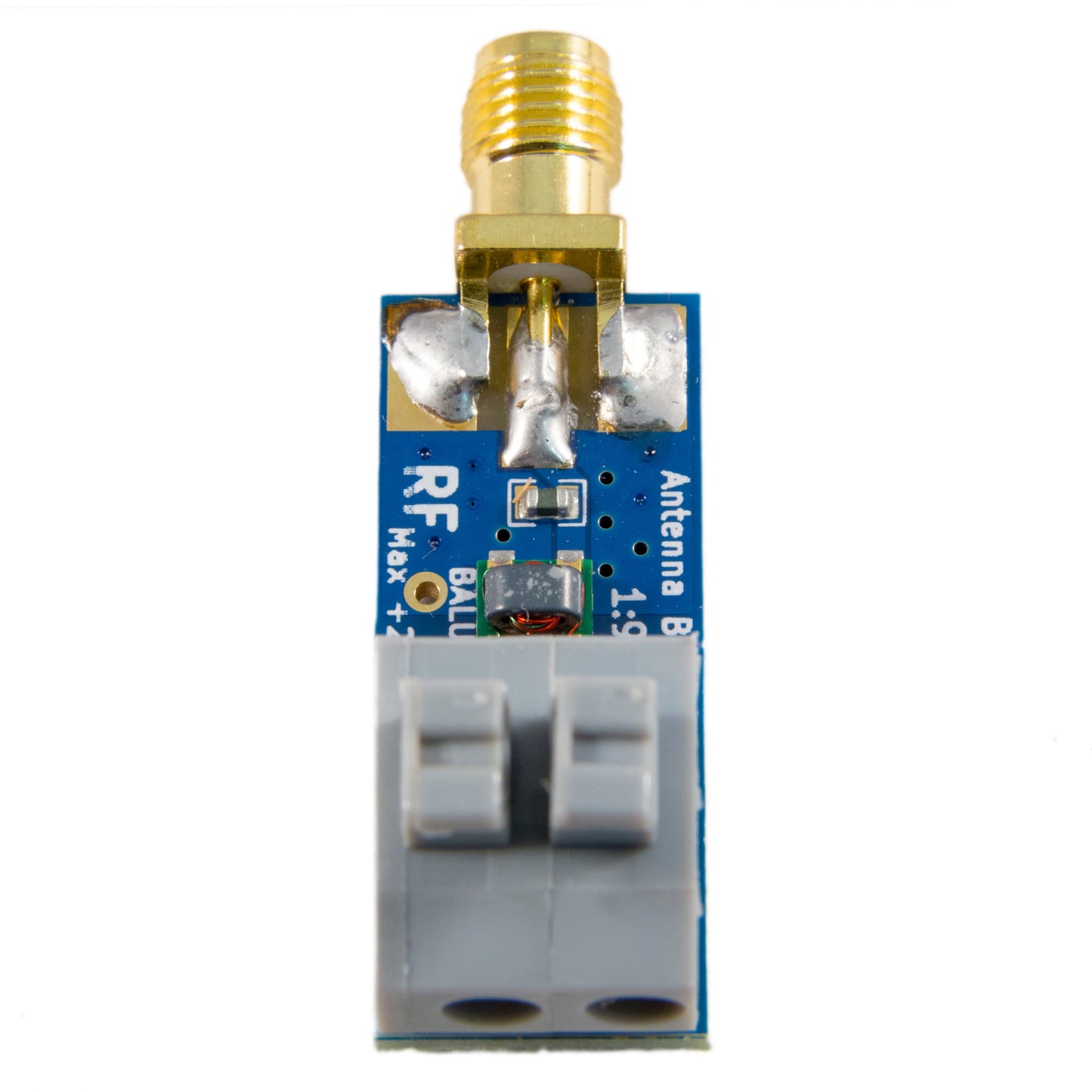 Balun One Nine v1 - Tiny Low-Cost 1:9 HF Antenna Balun and Unun with Antenna Input Protection for Ham It Up, RTL-SDR, HackRF and Other HF-Capable