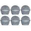 Audio2000'S ACC1001X6 6-Pack Dent Resistant Steel Grille-Mesh Replacement Microphone Windscreens