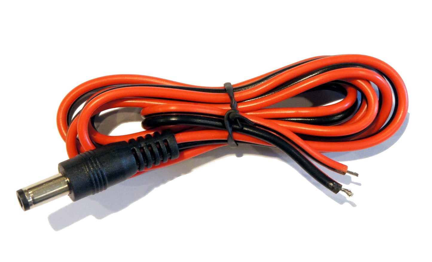 3 Pack of 36 Inch 2.1mm x 5.5mm DC Male Jack to Open Bare Wire Adapter Cables