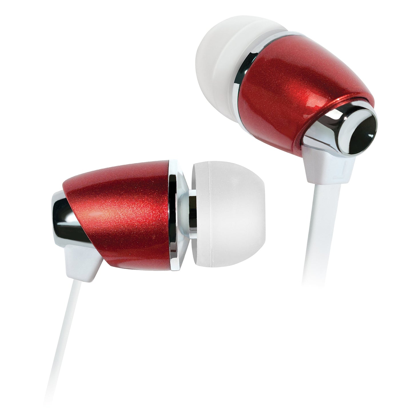 Bell'O Digital BDH441RD In-Ear Headphones with Precision Bass, Red