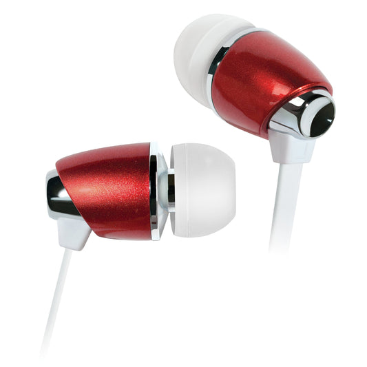 Bell'O Digital BDH441RD In-Ear Headphones with Precision Bass, Red