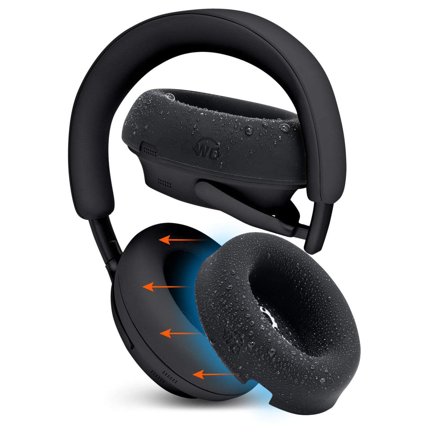 WC SweatZ QC Ultra - Patented Protective Earpad Covers Compatible with Bose QuietComfort Ultra Gen 1 & Gen 2 by Wicked Cushions | Sweatproof