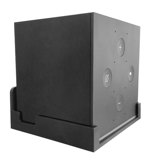 Dot Genie Easy Hanging Fire TV Cube Wall Mount (Fits 1st & 2nd Gen and New 3rd Gen Fire TV Cube) | Updated for More Support | Totally Hides Cords |