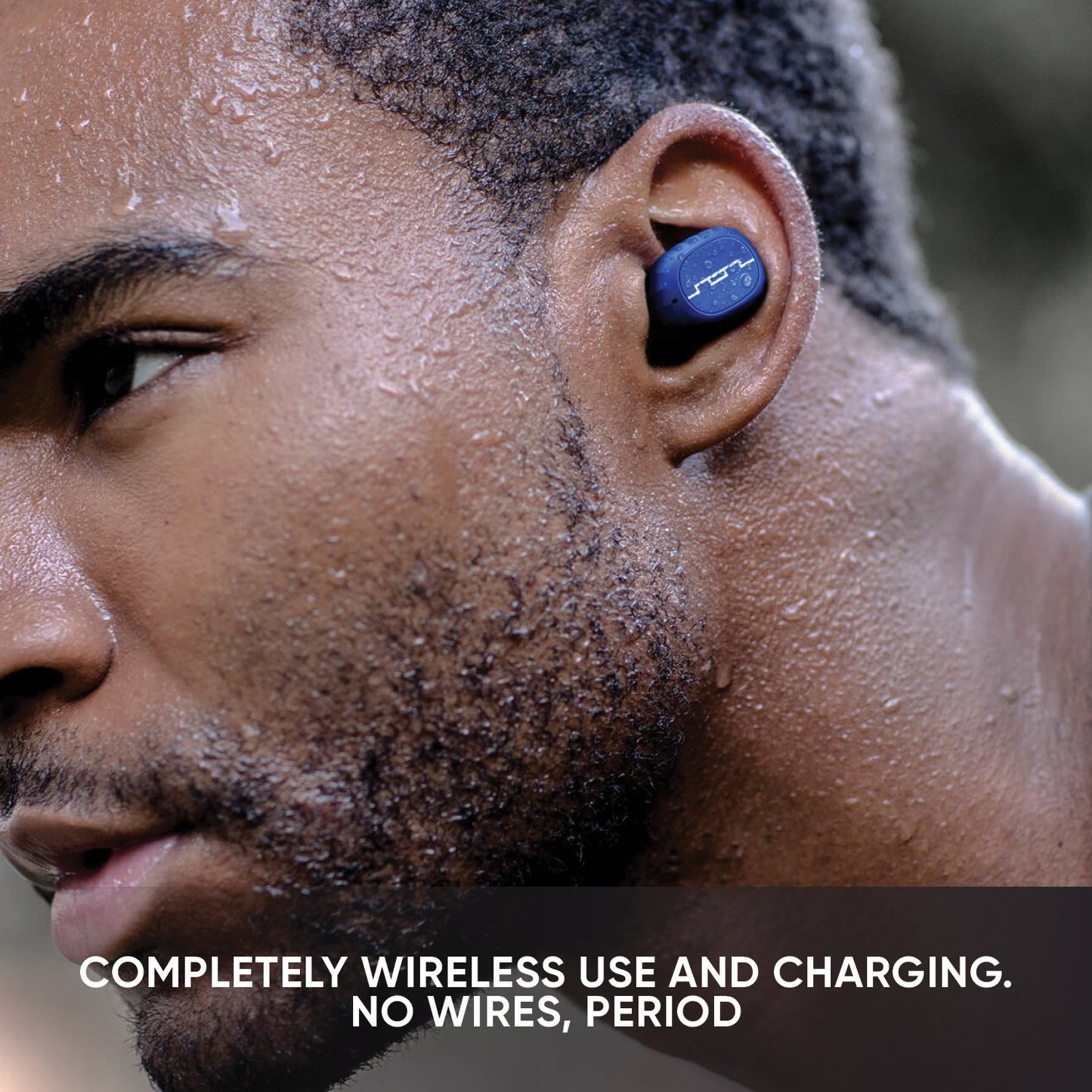 SOL REPUBLIC Amps Air 2.0 Waterproof Wireless Bluetooth Earbuds, blue