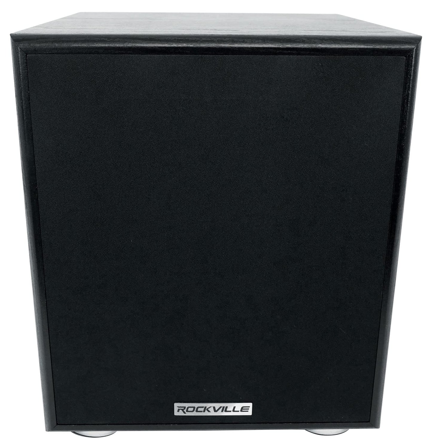Rockville Rock Shaker 6.5 Black 200W Peak/100W RMS Powered Home Theater Subwoofer, Class-D, Adjustable Crossover, 20Hz-200Hz, Compact Design