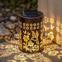 Solar Lanterns Outdoor Waterproof, Mothers Day Gifts for Mom, Hummingbird Garden Decor Gift for Women or Grandma, Hanging or Tabletop Lantern