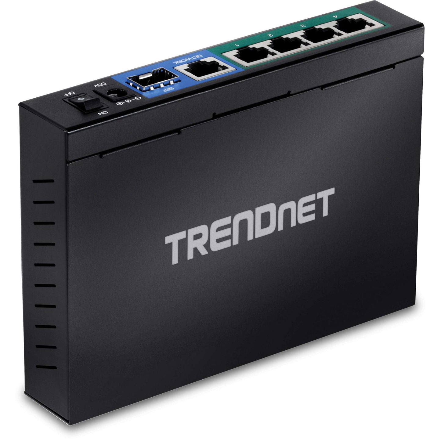 TRENDnet 6-port Gigabit Poe+ Switch, TPE-TG611, 4 X Gigabit Poe+ Ports, 1 X Gigabit Port, 1 X SFP Slot, Supports 100/1000Base-FX Fiber SFP Modules